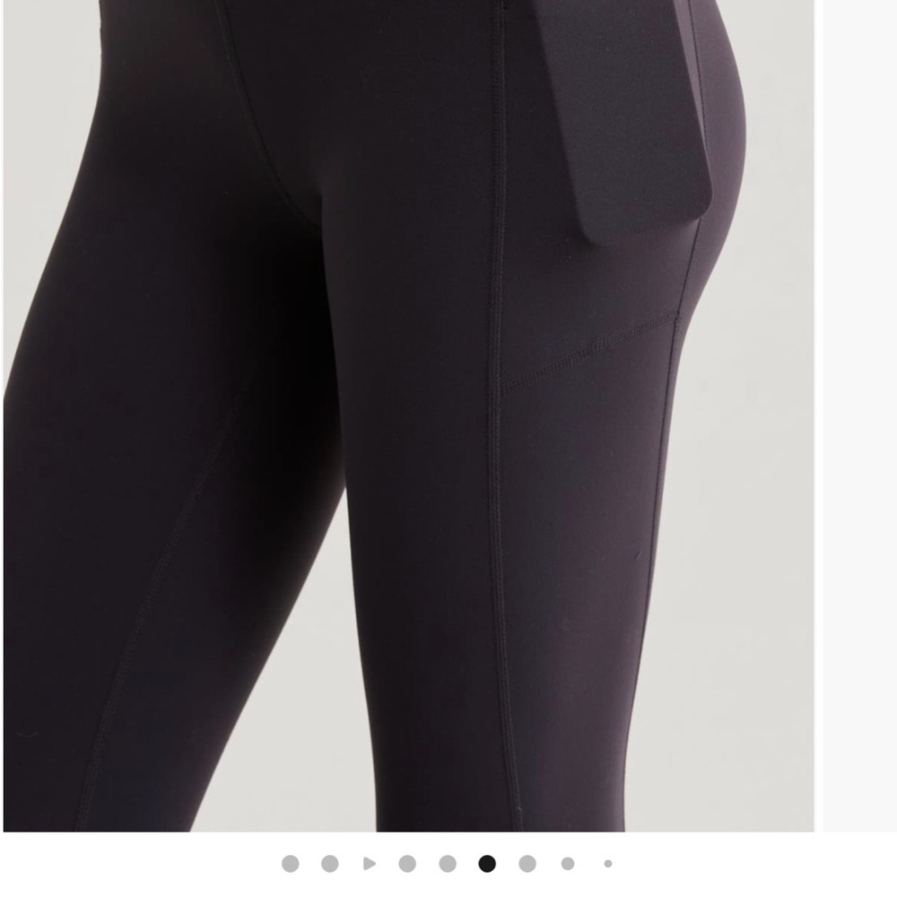 Zella Studio Lux High Waist Pocket 7/8 Black Leggings - XL NWT